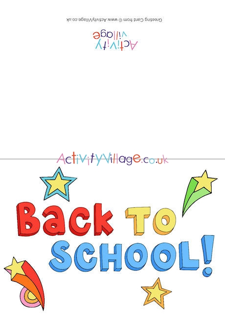 Back To School Card