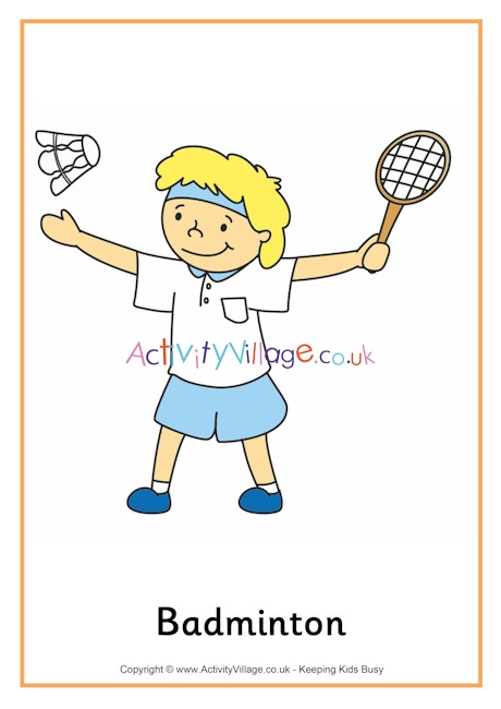 Badminton poster