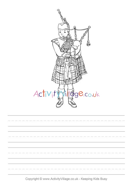 Bagpiper story paper 