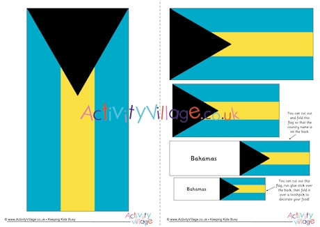 Bahamas Flag Printable