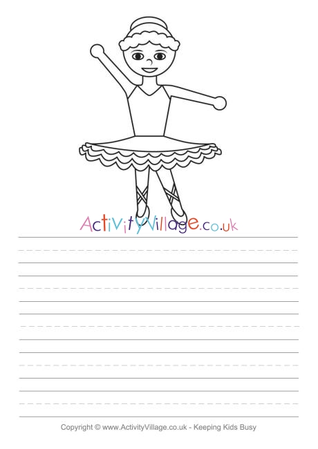 Ballerina story paper