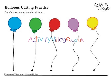 Balloon cutting practice
