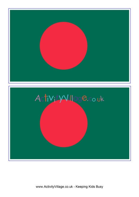 Bangladesh flag printable