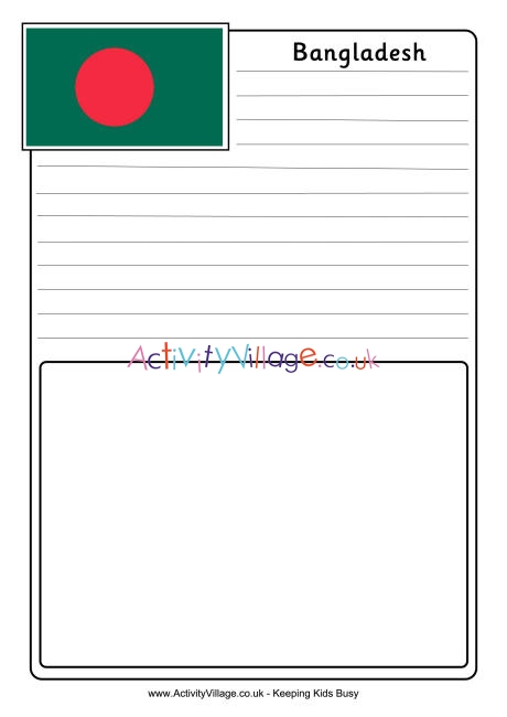 Bangladesh notebooking page