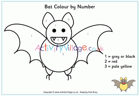 Bat colour by number