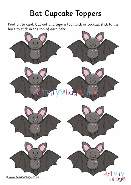 Bat Cupcake Toppers