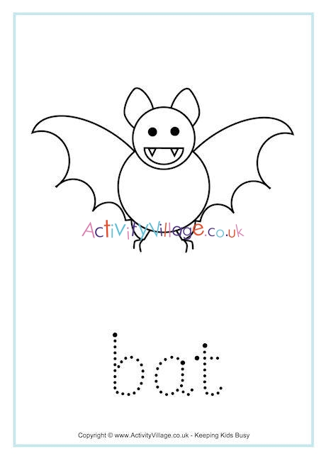 Bat word tracing