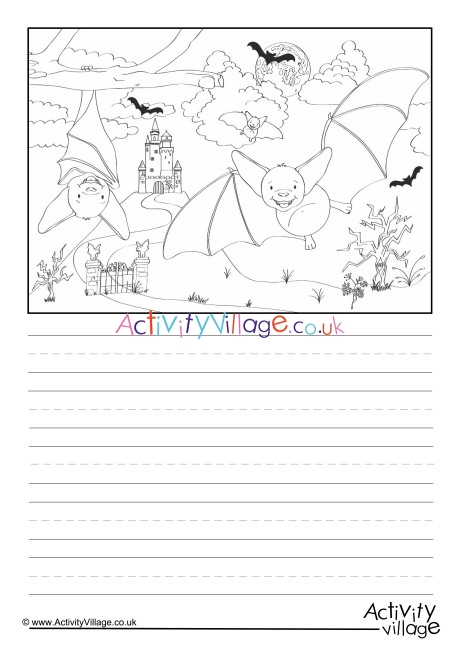 Bats Scene Story Paper