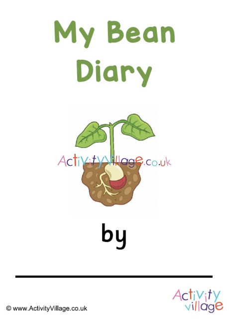 Bean Life Cycle Diary Booklet