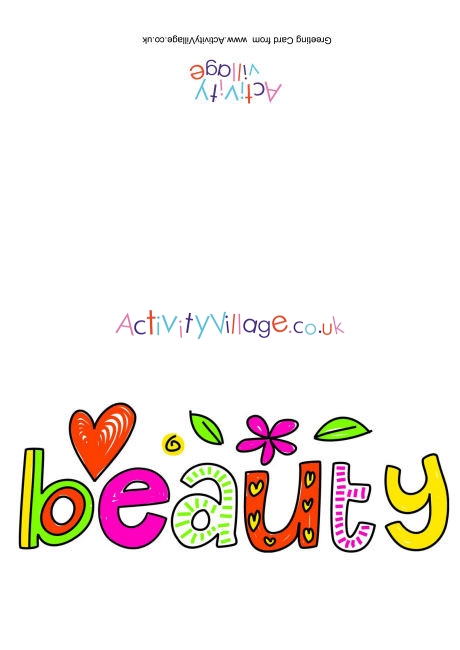 Beauty Card