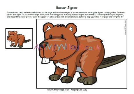 Beaver jigsaw