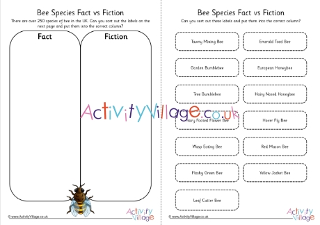 Bee species fact vs fiction