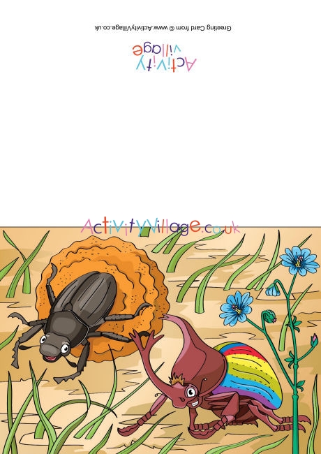 Beetles Scene Card