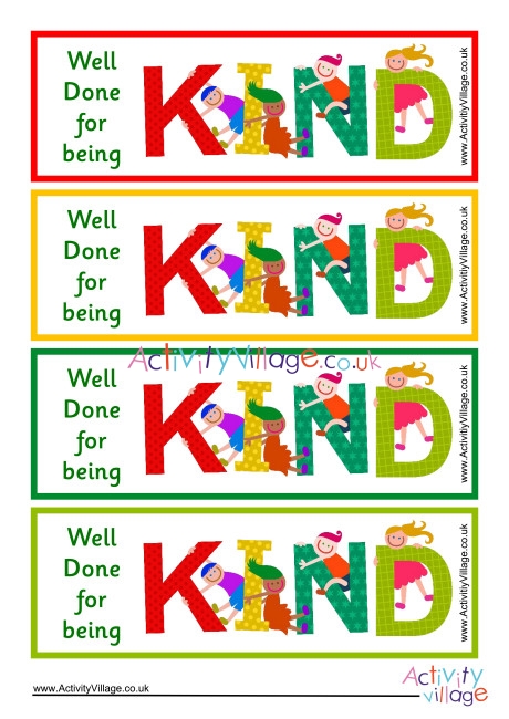 Being Kind Bookmarks