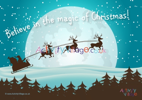 Believe In The Magic Of Christmas Poster