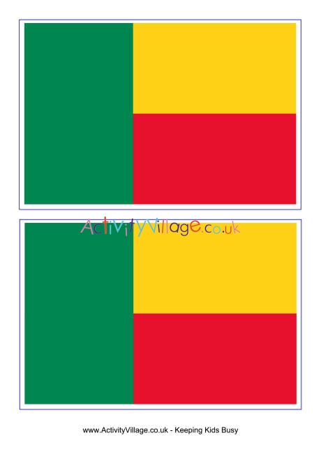 Benin flag printable