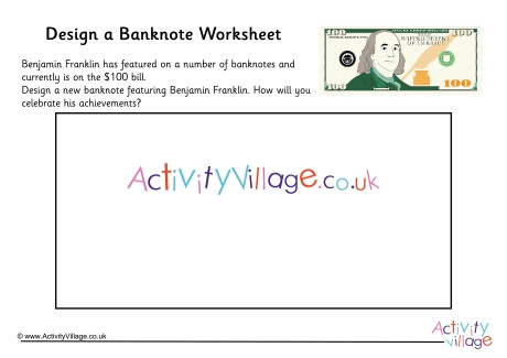 Benjamin Franklin Design a Banknote Worksheet