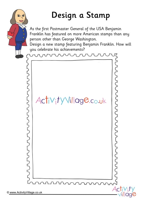 Benjamin Franklin Design a Stamp Worksheet