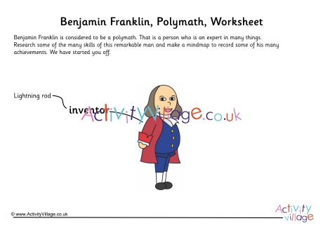 Benjamin Franklin Polymath Worksheet