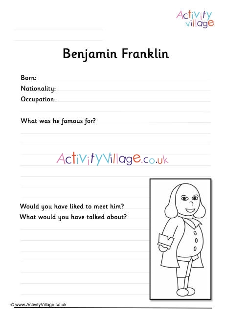 Benjamin Franklin Worksheet