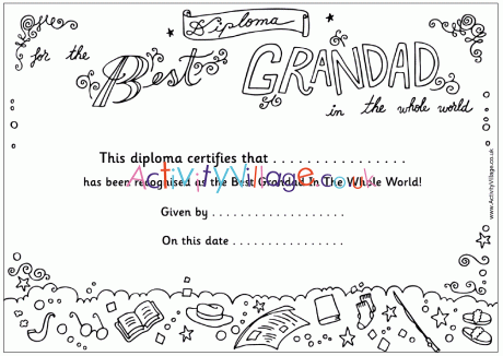 Best Grandad diploma