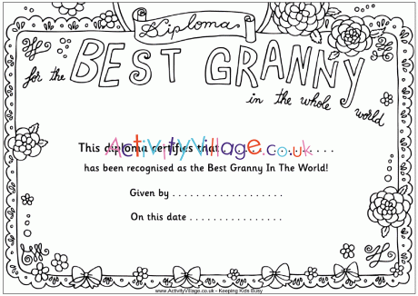 Best Granny diploma