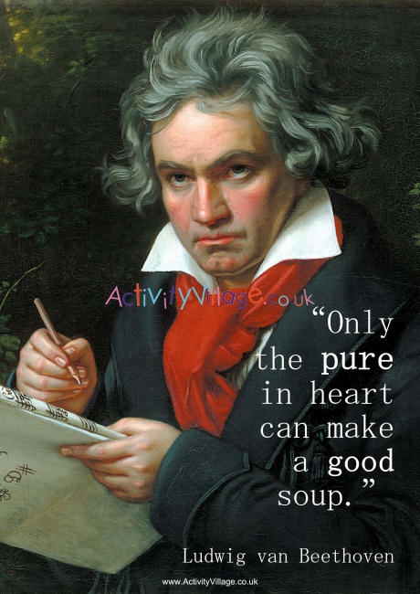 Beethoven quote poster