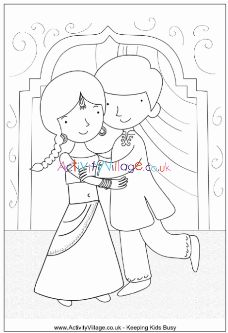 Bhaiya-Dooj colouring page