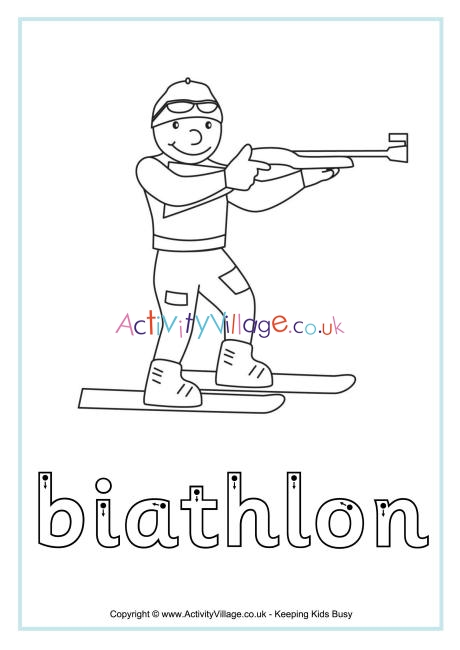 Biathlon finger tracing