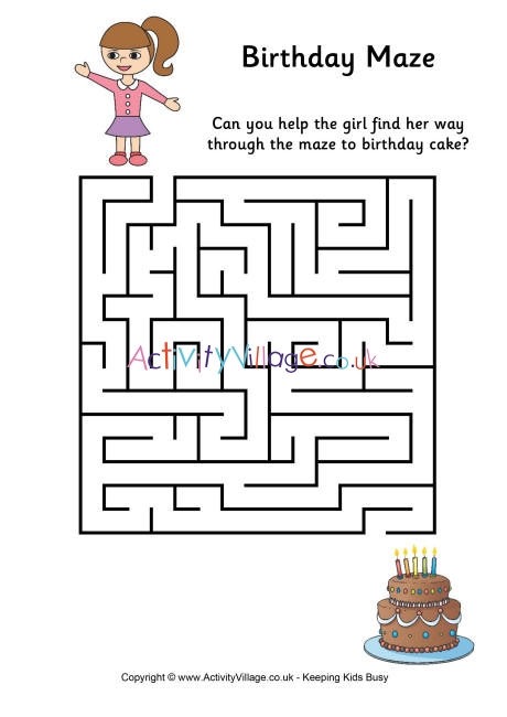 Birthday maze 1