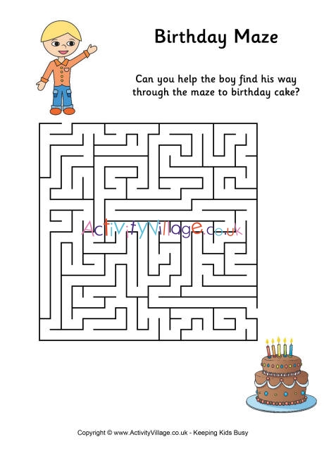 Birthday maze 2