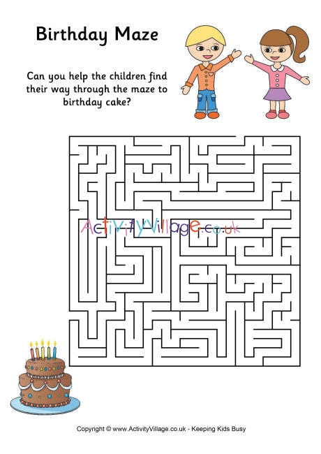 Birthday maze 3