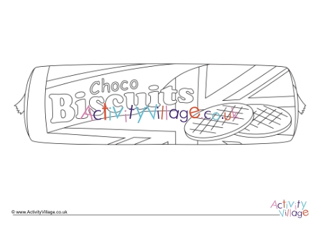 Biscuits colouring page 2