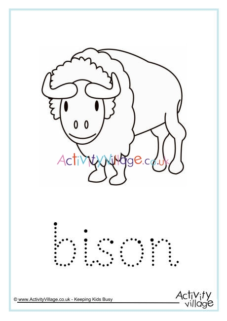 Bison Word Tracing