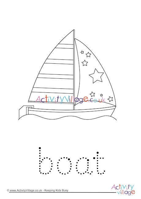 Boat Word Tracing