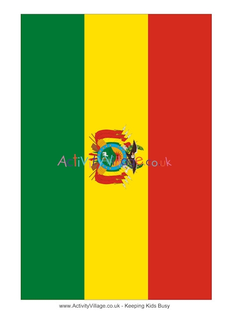 Bolivia flag printable