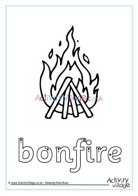Bonfire finger tracing