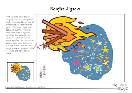 Bonfire Printable Jigsaw