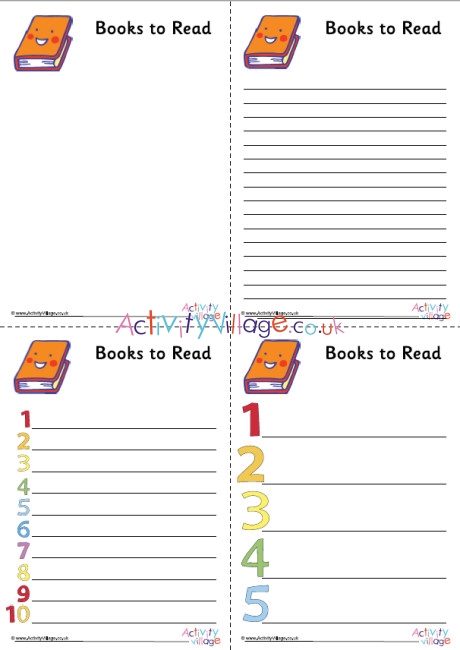 Books to Read Planner