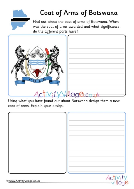 Botswana Coat Of Arms Worksheet