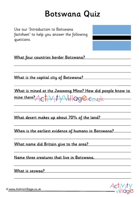 Botswana Quiz