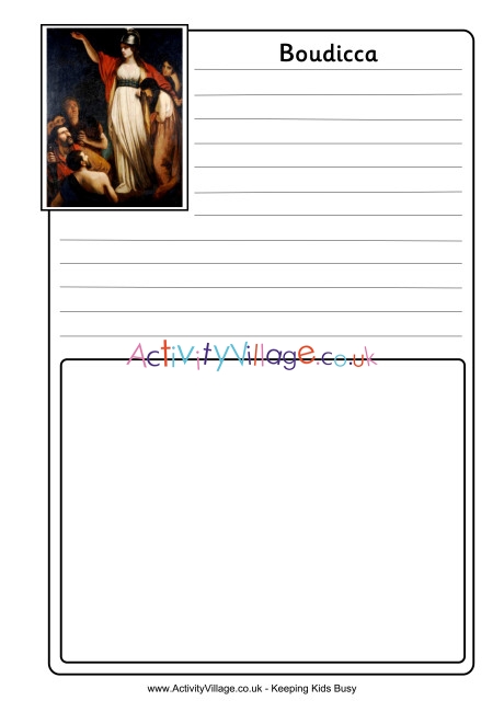 Boudicca Notebooking Page