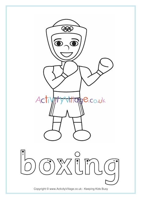 Boxing finger tracing