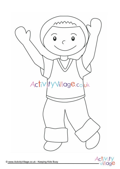Boy Colouring Page 5