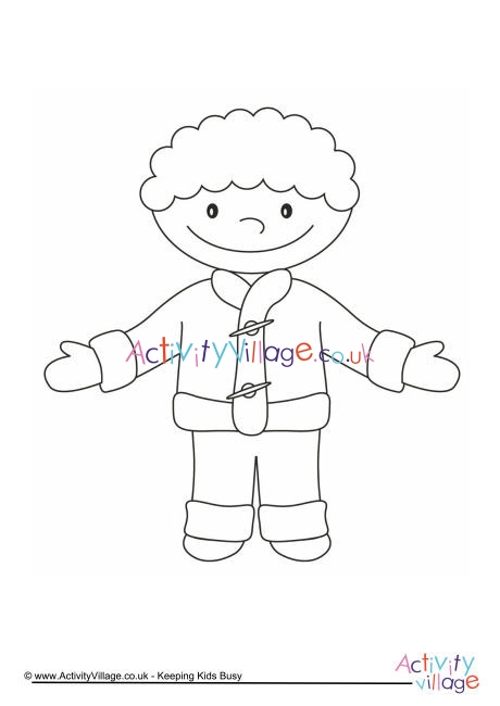 Boy Colouring Page 7