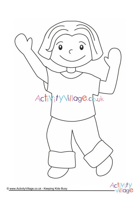 Boy Colouring Page 9