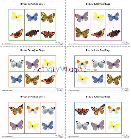 British butterflies bingo