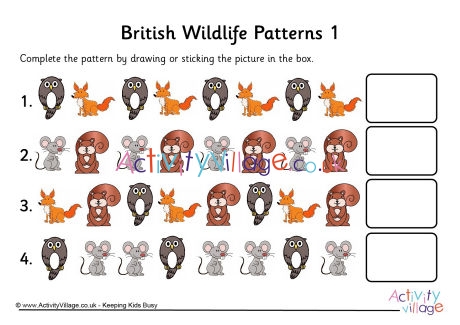British Wildlife patterns 1