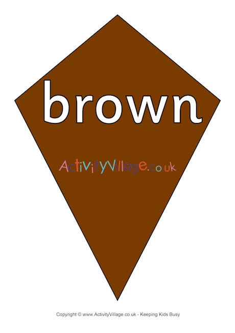 Brown kite poster