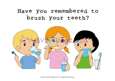 Brush your teeth poster